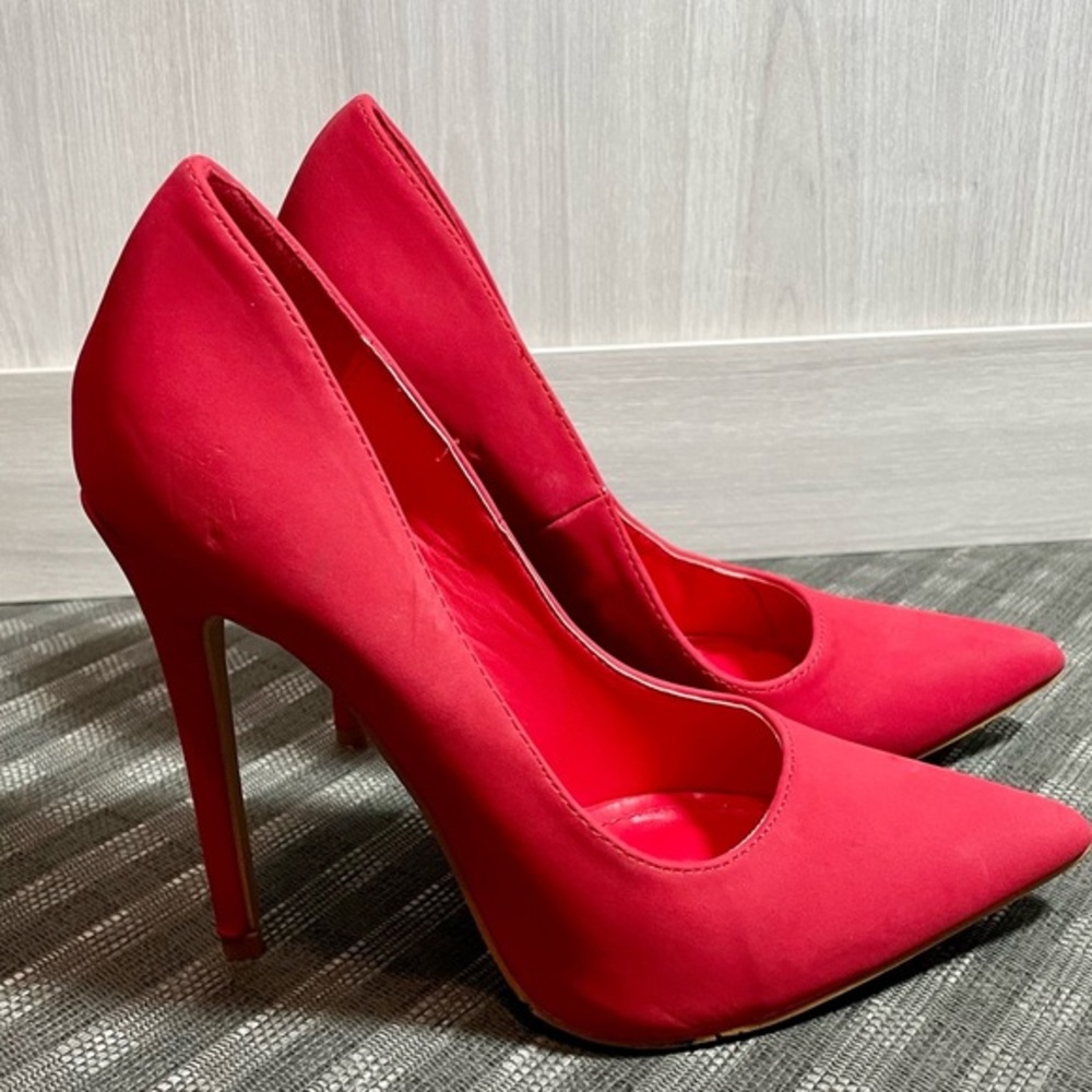Red Stiletto Pump